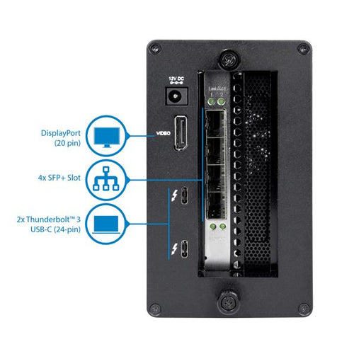 StarTech.com Thunderbolt 3 to 10GbE Fiber Network Chassis 4 Port