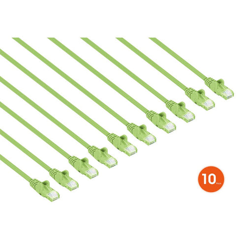 Intellinet 744645 networking cable Light Green 3 m Cat6 U/UTP (UTP)