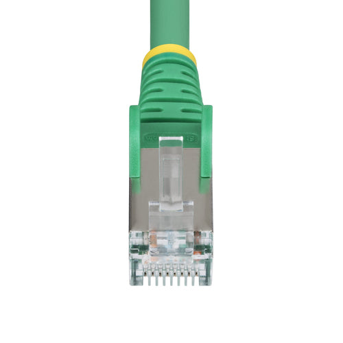StarTech.com 50ft Green CAT6a Ethernet Cable, Snagless RJ45, 10GbE, 100W PoE++, S/FTP, LSZH, 27AWG Pure Bare Copper Wire, 500MHz, Shielded Network Patch Cord w/Strain Reliefs, Individually Tested/ETL Verified