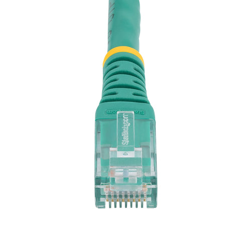 StarTech.com 7ft CAT6 Ethernet Cable - Green CAT 6 Gigabit Ethernet Wire -250MHz 100W PoE RJ45 UTP Molded Network/Patch Cord w/Strain Relief/ Individually Tested
