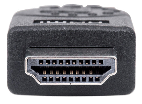 Manhattan HDMI 4K@30Hz Cable, 1.8m, Suitable for ALL 1080p/HD and majority of 4K uses (check your system 4K specification to be sure), Male to Male, Black, Ultra HD 4k x 2k, Lifetime Warranty, High Speed, Equivalent to HDMM6