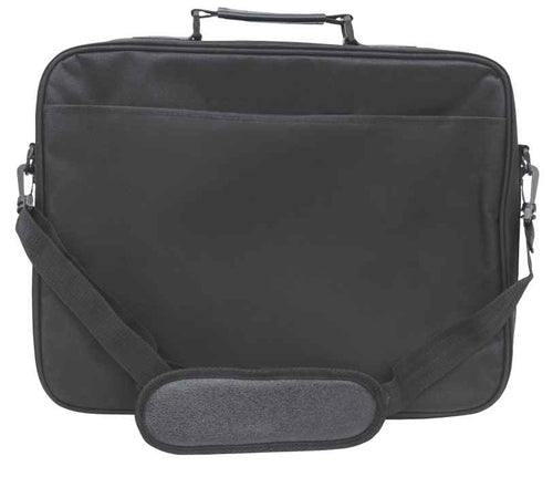 Manhattan Empire Laptop Bag 17.3", Clamshell design, Accessories Pocket, Shoulder Strap (removable), Notebook Case, Black, Three Year Warranty