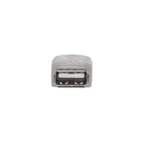 Manhattan USB-A to USB-A Extension Cable, 3m, Male to Female, Translucent Silver, 480 Mbps (USB 2.0), Hi-Speed USB, Lifetime Warranty, Equivalent to USBEXTAA10BK (except colour).