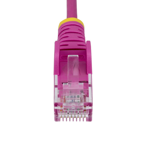 StarTech.com 5ft Pink Slim CAT6 Ethernet Cable, Snagless, 100W PoE, UTP, LSZH, 28AWG Pure Bare Copper Wire, Slim RJ45 Network Patch Cord w/Strain Reliefs, Individually Tested