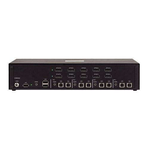 StarTech.com Secure 4-Port Dual-Monitor KVM Switch, DisplayPort, 4K 30Hz, NIAP 4.0 Desktop KVM, Metal Housing, CAC Port, Made in the USA