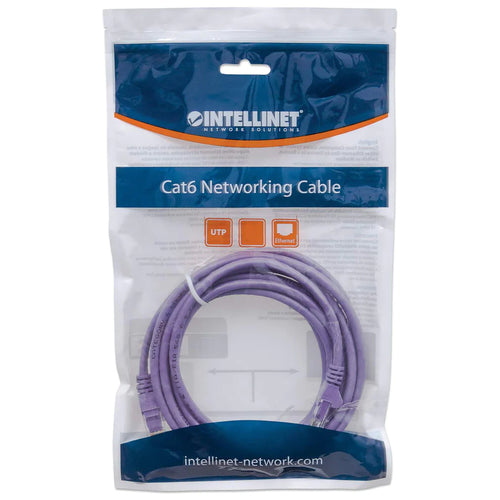 Intellinet IEC-C6-PRP-75 networking cable Purple 22.5 m Cat6a S/FTP (S-STP)