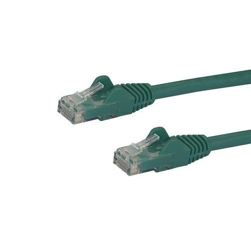 StarTech.com 6ft CAT6 Ethernet Cable - Green CAT 6 Gigabit Ethernet Wire -250MHz 100W PoE RJ45 UTP Network/Patch Cord Snagless w/Strain Relief Individually Tested