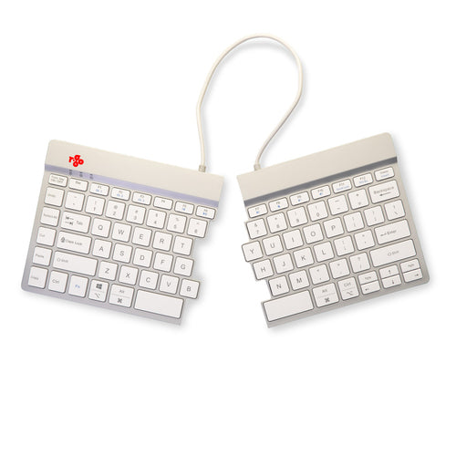 R-Go Tools Ergonomic keyboard R-Go Split Break with break software, ergonomic split keyboard, QWERTY (US), Bluetooth, white