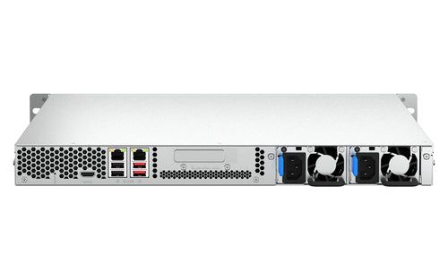 QNAP TS-464U-RP NAS Rack (1U) Intel® Celeron® N5095 8 GB DDR4 0 TB QNAP QTS Aluminium, Black