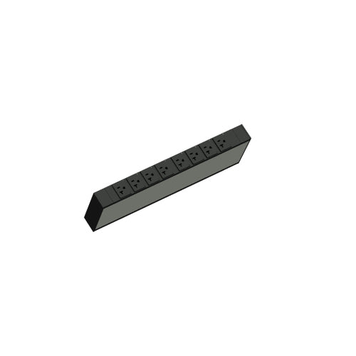 Middle Atlantic Products LP-61110 power distribution unit (PDU) 8 AC outlet(s) 1U Black, Silver