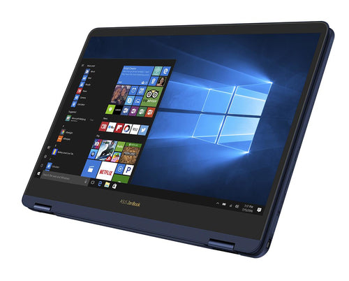 ASUS Zenbook Flip UX370UA-XH74T-BL laptop Intel® Core™ i7 i7-8550U Hybrid (2-in-1) 33.8 cm (13.3") Touchscreen Full HD 16 GB LPDDR3-SDRAM 512 GB SSD Wi-Fi 5 (802.11ac) Windows 10 Pro Blue