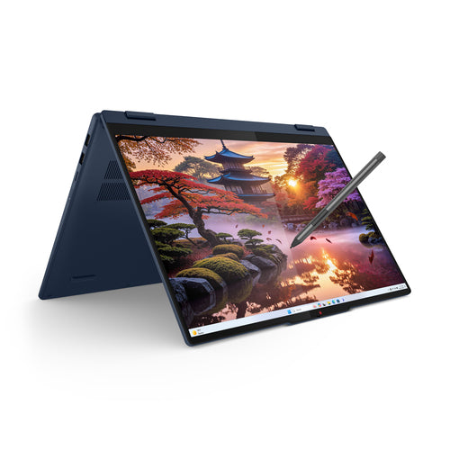 Lenovo IdeaPad 5 2-in-1 16AKP10 Copilot+ PC AMD Ryzen™ AI 7 350 Hybrid (2-in-1) 40.6 cm (16") Touchscreen WUXGA 16 GB LPDDR5x-SDRAM 1 TB SSD Wi-Fi 7 (802.11be) Windows 11 Home English Blue