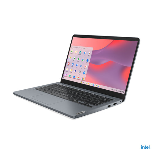 Lenovo 14e Chromebook Gen 3 Intel® N N100 35.6 cm (14") Touchscreen Full HD 4 GB LPDDR5-SDRAM 32 GB eMMC Wi-Fi 6E (802.11ax) ChromeOS US English Grey
