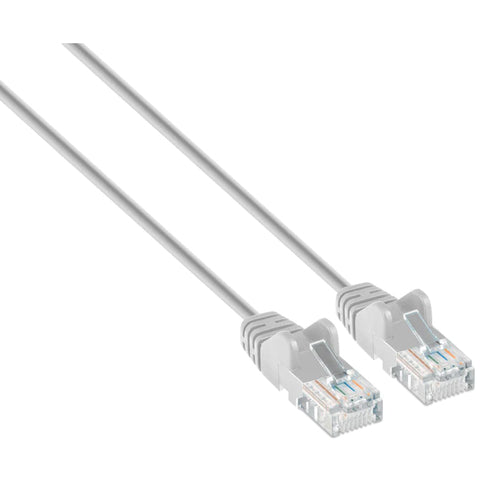 Intellinet IEC-C6A-GY-10-SLIM networking cable Grey 3 m Cat6a U/UTP (UTP)