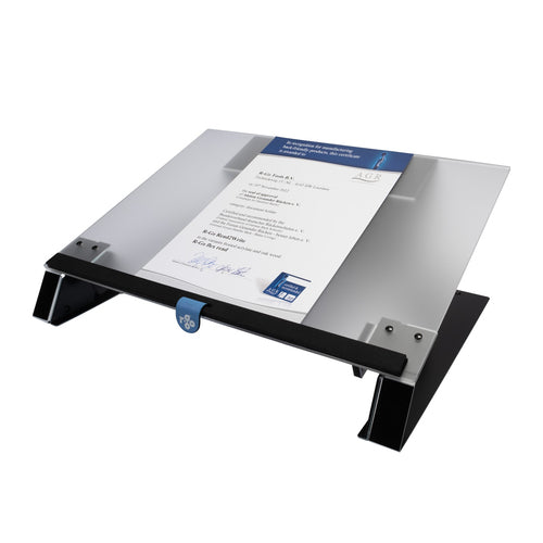 R-Go Tools Document holder R-Go Read2Write, suitable for reading and writing, ergonomic, with soft foam wrist rest, matt acrylic