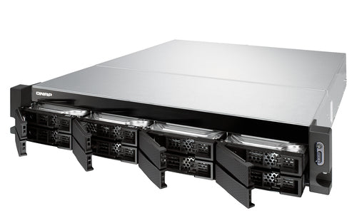 QNAP TS-877XU-RP NAS Rack (2U) AMD Ryzen™ 3 1200 4 GB DDR4 0 TB QNAP Turbo System Black