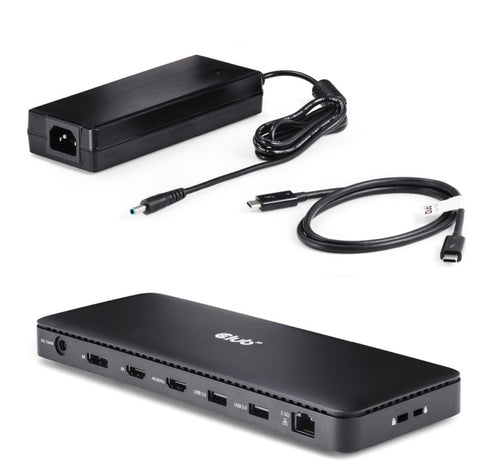 CLUB3D Thunderbolt 4 Certified 11-in-1 mobile device dock station Universal Black
