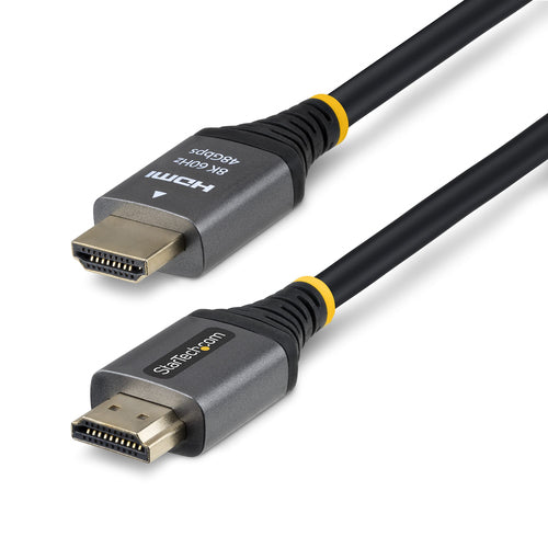 StarTech.com 10ft (3m) Certified Ultra High Speed HDMI Cable, 8K 60Hz/4K 120Hz, HDMI 2.1 Cable with HDR10+ / eARC, 48Gbps, 8K HDMI Cord for Monitor/TV/Display, Flexible TPE Jacket