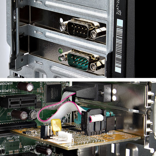 StarTech.com 2-Port PCI Express Serial Interface Card, Dual Port PCIe to RS232 (DB9) Serial Card, 16C1050 UART, Low/Full Profile Brackets, COM Retention, For Windows/Linux