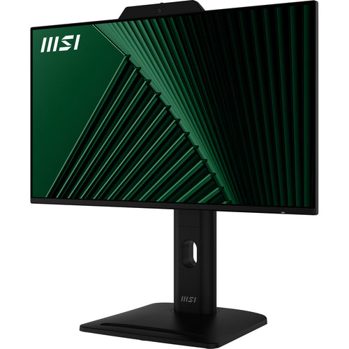 MSI Pro MP242PMG 23.8 Inch Monitor, FHD (1920 x 1080), 120Hz, IPS, 1ms, 1x HDMI 1.4b, 1x DP 1.2a, 1x D-Sub(VGA), 2xUSB 5Gbps Type-A, 1x USB 5Gbps Type-B, Built-in Speakers, Webcam, Anti-Glare, Anti-Flicker, Less Blue light, TÜV Certified, VESA,