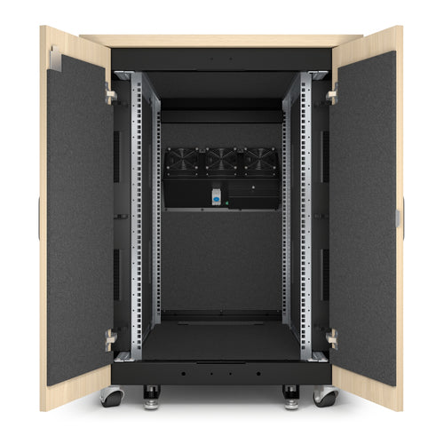 APC AR4017A rack cabinet 17U Freestanding rack Black, Maple colour
