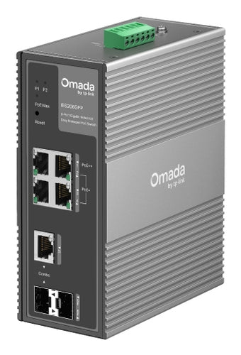 TP-Link IES206GPP network switch Managed Gigabit Ethernet (10/100/1000) Power over Ethernet (PoE) Black