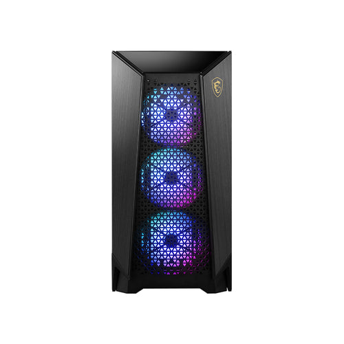 MSI Infinite ZS 9NVR-1482US AMD Ryzen™ 9 9900X3D 32 GB LPDDR5-SDRAM 2 TB SSD NVIDIA GeForce RTX 5070 Ti Windows 11 Pro Desktop PC Black