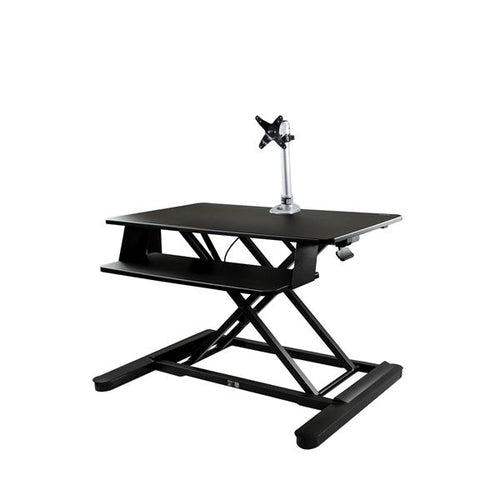 StarTech.com Sit-Stand Desk Converter with Monitor Arm - 35” Wide Work Surface - For up to 30" Monitor