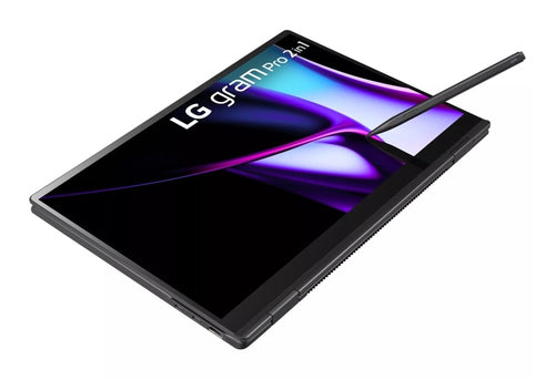 LG 16T90SP-G.APB4U1 laptop Intel Core Ultra 7 155H Hybrid (2-in-1) 40.6 cm (16") Touchscreen WQXGA 32 GB LPDDR5x-SDRAM 1 TB SSD Wi-Fi 6E (802.11ax) Windows 11 Pro Black