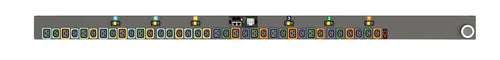 Vertiv Geist MNR5MHB1-36PNB8-6PS15B0A10-S-A power distribution unit (PDU) 36 AC outlet(s) 0U Black