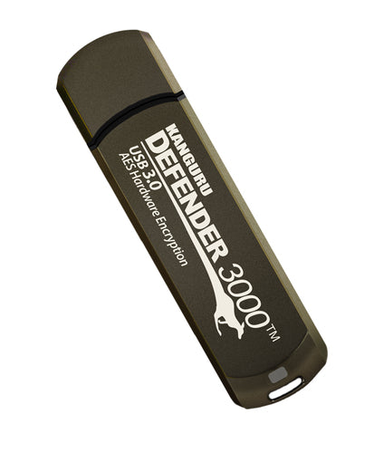 iStorage Kanguru Defender 3000™ SuperSpeed USB 3.0 512 GB| Secure Flash Drive | FIPS 140-3 Level 3 pending, FIPS 140-2 Level 3 Certified | AES-XTS 256-bit Hardware Encryption | TAA Compliant|