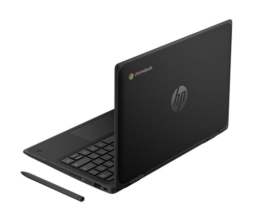 HP Fortis Flip G1m MediaTek 520 Hybrid (2-in-1) 29.5 cm (11.6") Touchscreen HD 4 GB LPDDR4x-SDRAM 32 GB eMMC Wi-Fi 6 (802.11ax) ChromeOS Black