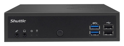 Shuttle XPС slim DH02U5 PC/workstation barebone Black i5-7200U BGA 1356 2.5 GHz