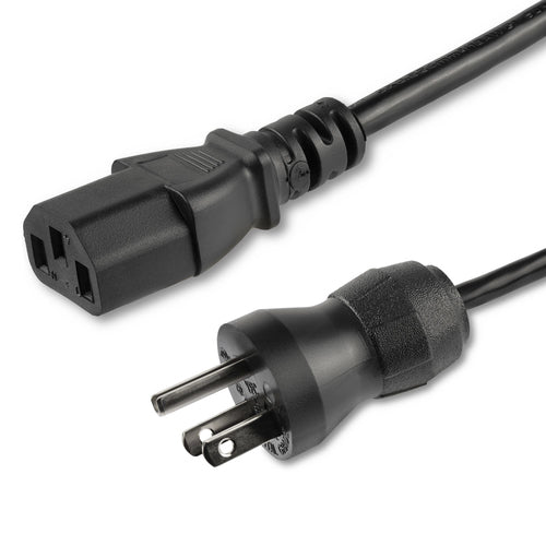 StarTech.com 10ft (3m) Hospital Grade Power Cord, 18AWG, NEMA 5-15P to C13, 10A 125V, Green Dot Medical Power Cable, PC Power Supply Power Cable, Printer / Monitor Power Cable - UL Listed