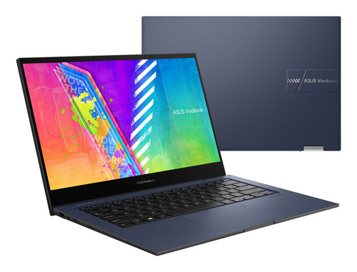 ASUS Vivobook Go 14 Flip J1400KA-DS04T Intel® Celeron® N N4500 Hybrid (2-in-1) 35.6 cm (14") Touchscreen Full HD 4 GB DDR4-SDRAM 128 GB eMMC Wi-Fi 5 (802.11ac) Windows 11 Home in S mode Blue