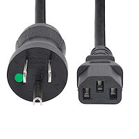 StarTech.com 6ft (2m) Hospital Grade Power Cord, 18AWG, NEMA 5-15P to C13, 10A 125V, Green Dot Medical Power Cable, PC Power Supply Power Cable, Printer / Monitor Power Cable - UL Listed