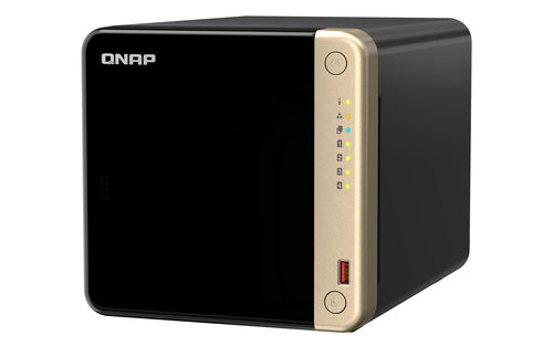 QNAP TS-464 NAS Tower Intel® Celeron® N5095 8 GB 0 TB QNAP QTS Black, Bronze