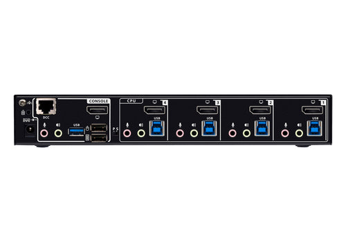ATEN 4-Port USB 3.0 8K DisplayPort KVMP™ Switch (Cables included)