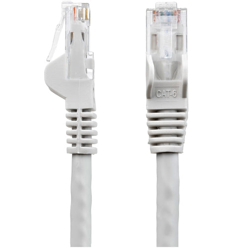 StarTech.com 10ft CAT6 Cable - Gray CAT6 Ethernet Cable - Gigabit Ethernet Wire - 250MHz 100W PoE RJ45 UTP CAT 6 Network/Patch Cord Snagless - Individually Tested
