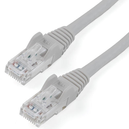 StarTech.com 10ft CAT6 Cable - Gray CAT6 Ethernet Cable - Gigabit Ethernet Wire - 250MHz 100W PoE RJ45 UTP CAT 6 Network/Patch Cord Snagless - Individually Tested