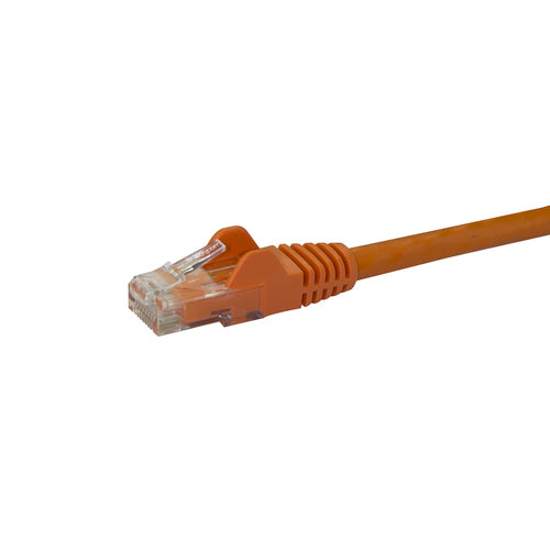 StarTech.com 6ft CAT6 Cable - Orange CAT6 Ethernet Cable - Gigabit Ethernet Wire - 250MHz 100W PoE RJ45 UTP CAT 6 Network/Patch Cord Snagless - Individually Tested
