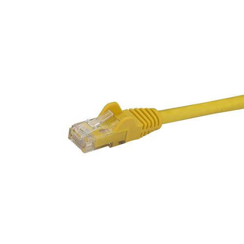 StarTech.com 10ft CAT6 Ethernet Cable - Yellow CAT 6 Gigabit Ethernet Wire -250MHz 100W PoE RJ45 UTP Network/Patch Cord Snagless w/Strain Relief Individually Tested