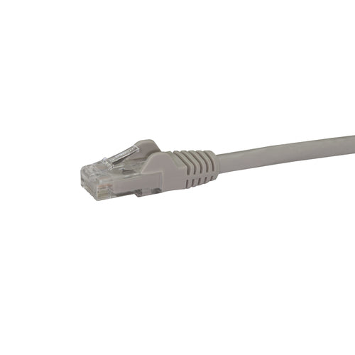 StarTech.com 35ft CAT6 Ethernet Cable - Gray CAT 6 Gigabit Ethernet Wire -250MHz 100W PoE RJ45 UTP Network/Patch Cord Snagless w/Strain Relief Individually Tested