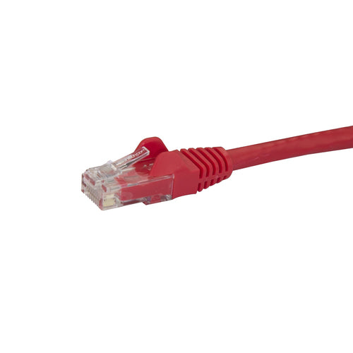 StarTech.com 6ft CAT6 Ethernet Cable - Red CAT 6 Gigabit Ethernet Wire -250MHz 100W PoE RJ45 UTP Network/Patch Cord Snagless w/Strain Relief Individually Tested