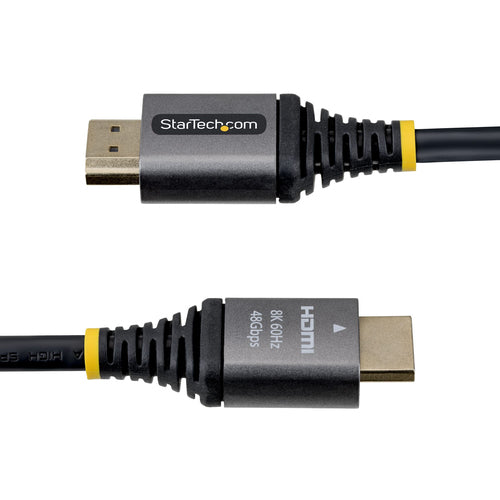 StarTech.com 15ft (4.5m) Certified Ultra High Speed HDMI Cable, 8K 60Hz/4K 120Hz, HDMI 2.1 Cable with HDR10+ / eARC, 48Gbps, 8K HDMI Cord for Monitor/TV/Display, Flexible TPE Jacket