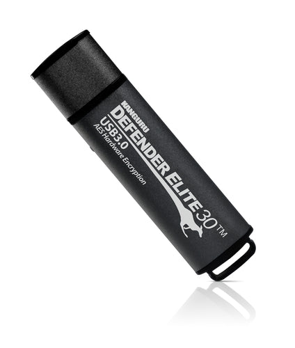 iStorage Kanguru Defender Elite30™ USB 3.0 64GB| Secure Flash Drive | FIPS 197 Certified, 256-bit AES hardware encryption (XTS Mode) | TAA Compliant|