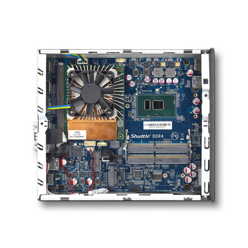 Shuttle XPС slim DH02U3 PC/workstation barebone 1.3L sized PC Black i3-7100U Intel SoC BGA 1356 2.4 GHz