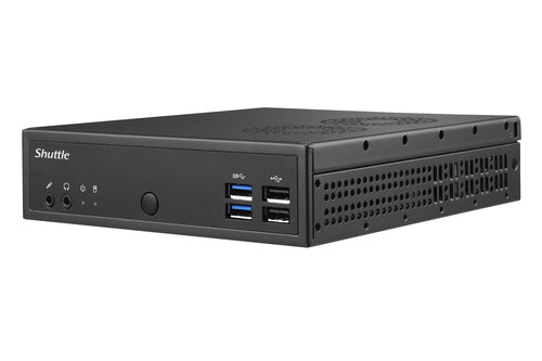 Shuttle XPС slim DH02U3 PC/workstation barebone 1.3L sized PC Black i3-7100U Intel SoC BGA 1356 2.4 GHz
