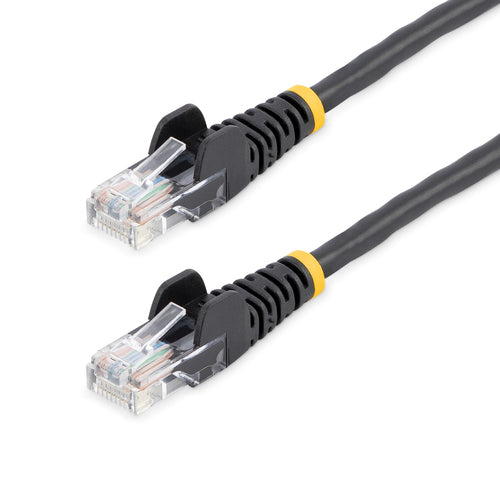 StarTech.com Cat5e patch cable with snagless RJ45 connectors – 3 ft, black
