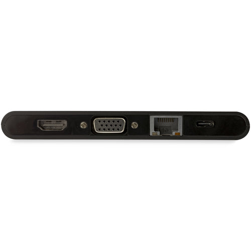 StarTech.com USB C Multiport Adapter - USB Type-C Mini Dock with HDMI 4K or VGA 1080p Video - 100W Power Delivery Passthrough, 3-port USB 3.0 Hub, GbE, SD & MicroSD - Laptop Travel Dock